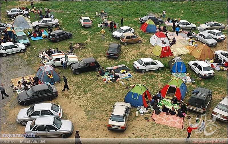 حضور گسترده مسافران نوروزی در طبیعت زیبا و سرسبز منطقه آزاد ارس